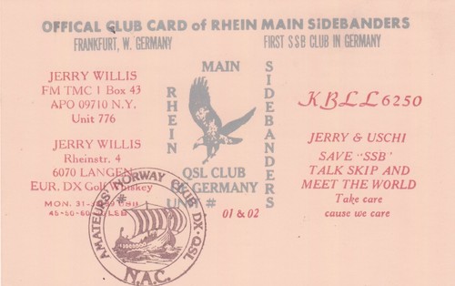 Postcard qsl radio - radio, ham