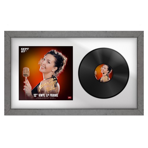 Vinyl record frame wall - record,