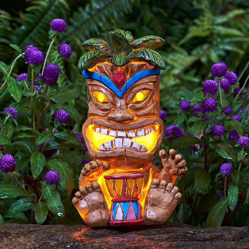Outdoor tiki statue - outdoor,