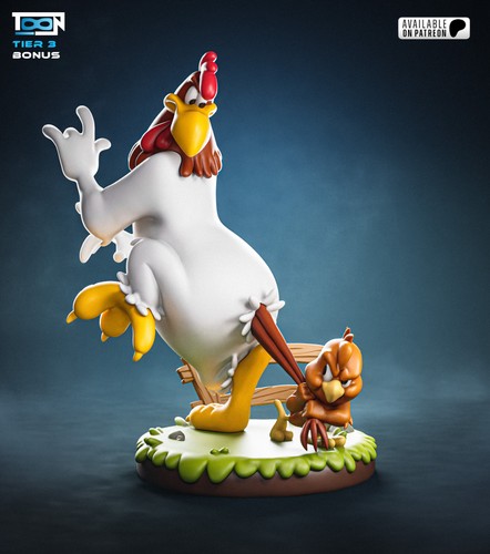 Foghorn and chicken - chicken,