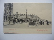 St. Leonards-on-Sea - The Parade- horse-drawn transport- undivided back postcard