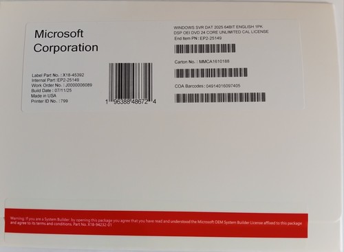 Windows server 2025 datacenter - server,