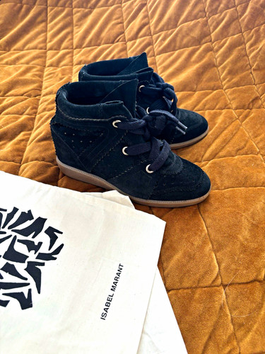 Isabel marant black suede high - marant,
