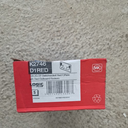 K2746d1red twin sockets - mk,