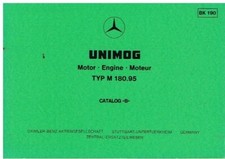 MERCEDES BENZ UNIMOG 404 ORIG. 2.2 LITRE PETROL ENGINE PICTORIAL PARTS CATALOGUE