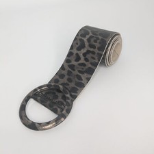 Metallic bronze leopard print