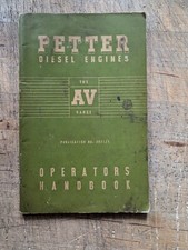 1952 Petter Diesel Engines AV1