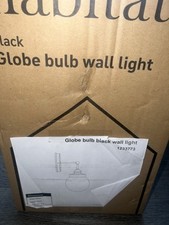 Habitat Black Globe Bulb Wall