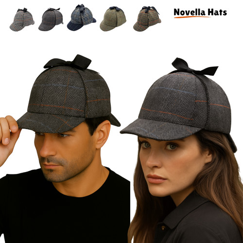Deerstalker wool hat - deerstalker,