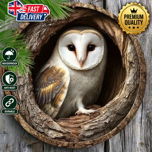 Stunning owl garden plaque - stunning,
