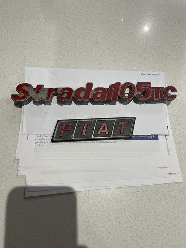 Fiat strada 105tc - 105tc, badges