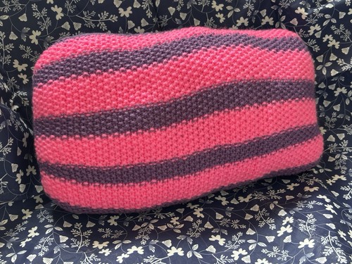 Handmade knitted cushion - handmade,