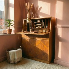 Remploy vintage teak bureau - remploy,