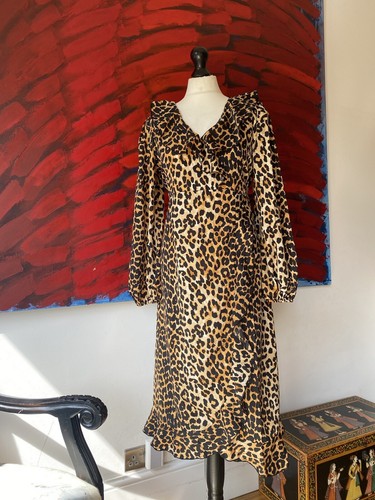 Boohoo leopardprint wrap midi - leopardprint,