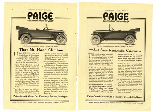 1916 paige detroit motor car - paige,
