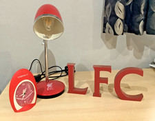 LFC Adjustable Desk Lamp, Alarm Clock incl New Battery &Freestanding LFC Letters