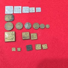 Lot Vintage Drachms Grains scruple penny and OZ Scale Weights Apothecary Chemist