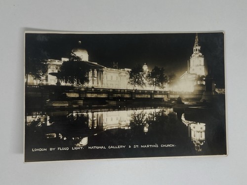 Vintage postcard black white - black,