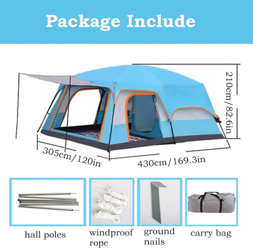 Camping tent with - 2, bedroom