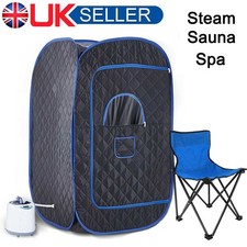 Portable Steam Sauna Spa Room Full Body Slimming Detox Therapy Tent w/ Chair UK