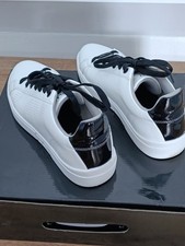 Replay Womens Leather White Trainers Shoes 6 size UK