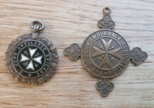 2 X Vintage St Johns Ambulance Association Medal Henry Brooks 1919 226144