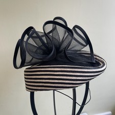 Marzi Black Cream Pillbox Hat Races Wedding Mother Of The Bride