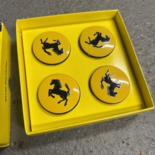 4x of genuine Ferrari 599 GTB GTO Alloy Wheel Center Cap Set #340066