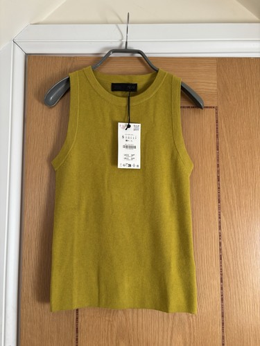 Zara women mustard knitted - zara,