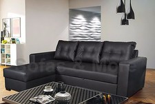 Gianni Corner Sofa Bed Faux