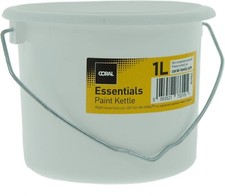 2 PacK Coral 73310 Essentials Plastic Paint Kettle Container with Metal Handle