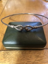 Vintage Torc Double Hook & Eye Neck Bangle 40cm Possibly Tiffany & Co