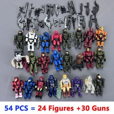 New 54Pcs (24 Figures +30 Gun)