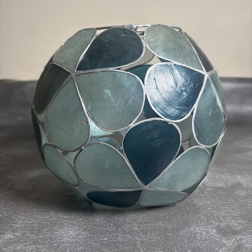 Teal blue capiz shell - capiz,