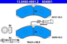 Disc Brake Pad Set ATE Fits