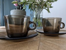 Vintage Vereco Smoked Glass