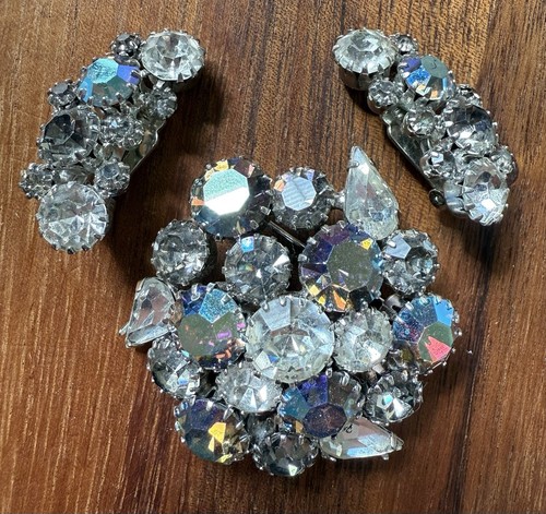 Vtg karu rhinestone purple - karu,