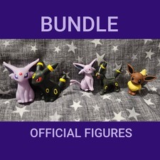 LOT Eevee Espeon Umbreon Official Figures TOMY Bandai Kids Pokemon