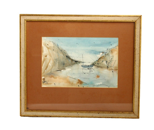 Small vintage watercolor - small,