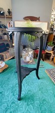 Art Deco Pedestal Table Plant Flower Stand Side Table 2 Tier .