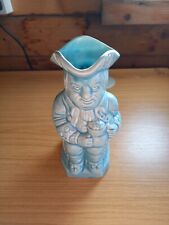 Vintage ARTHUR WOOD blue stoneware, pottery TOBY JUG - 21cm - made in England