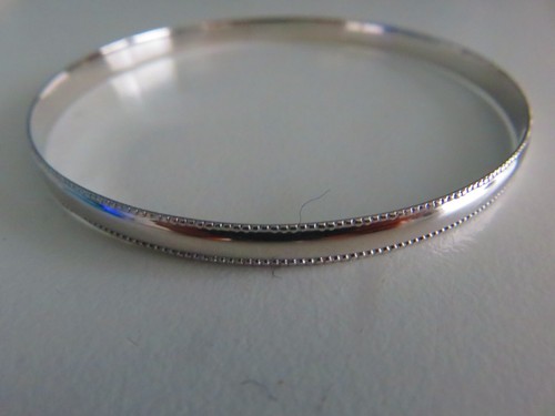 Gold slave bangle 5mm ladies - slave,