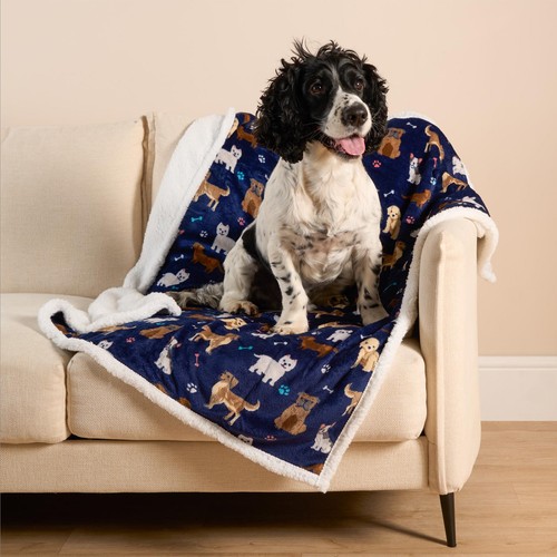 Pet blanket throw sherpa - blanket,