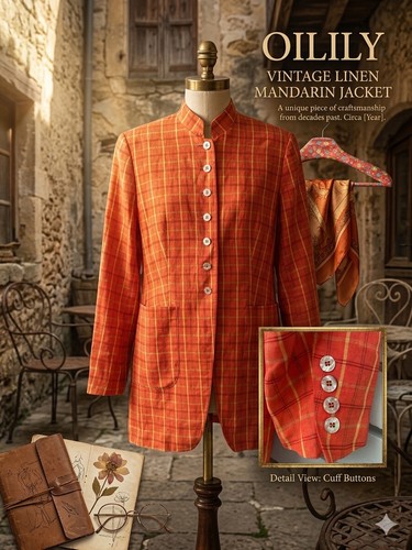Vintage oilily linen jacket - oilily,