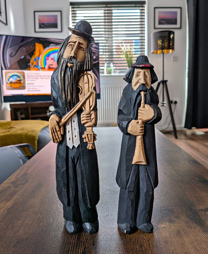 Hand carved painted - hand-carved, hand-painted