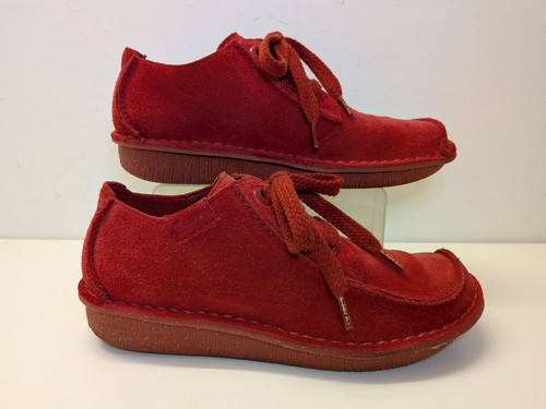Clarks funny dream red suede - red,