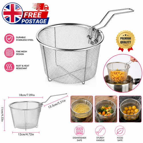 Stainless steel deep - stainless, fry