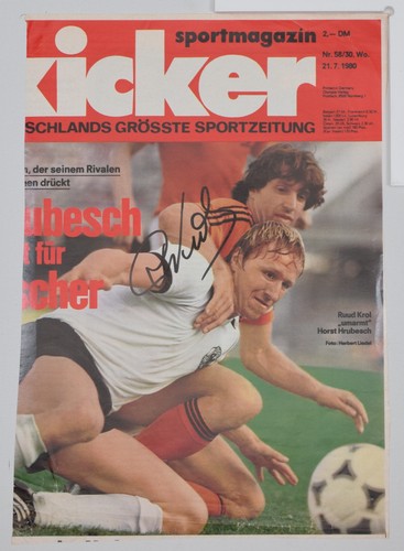 Autograph ruud krol football - autograph,