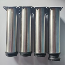 4 Pcs Adjustable furniture Legs, Stainless Steel, Height 20 -21.5 cm  feet