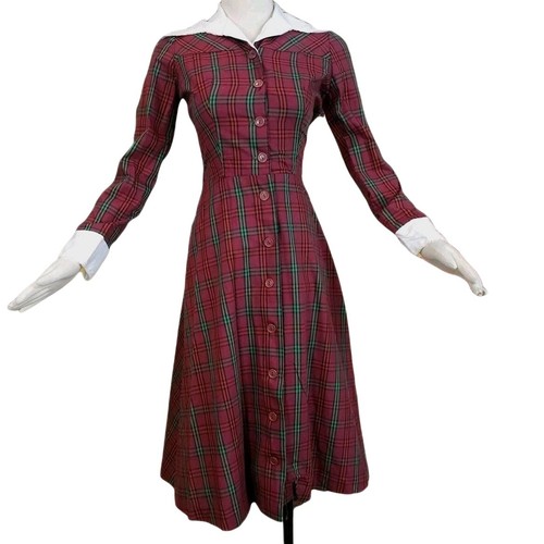 Vintage red burgundy - vintage, tartan